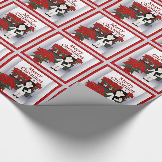 Nurse 3 kerstpapier cadeaupapier (Hoek)