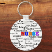 Nurse Adjectives Sleutelhanger (Voorkant)