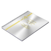 Nurse administratie met gouden kaduceus notitieboek (Linkerzijde)