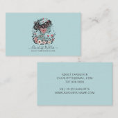 Nurse Adult Caregiver Blue Visitekaartje (Voorkant / Achterkant)