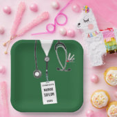 Nurse Afstudeerder 2025 Funny Party Paper Borden Papieren Bordje (Feest)