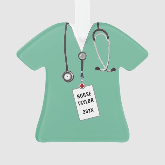 Nurse Afstudeerder Keepsake Gift Ornament (achterkant)