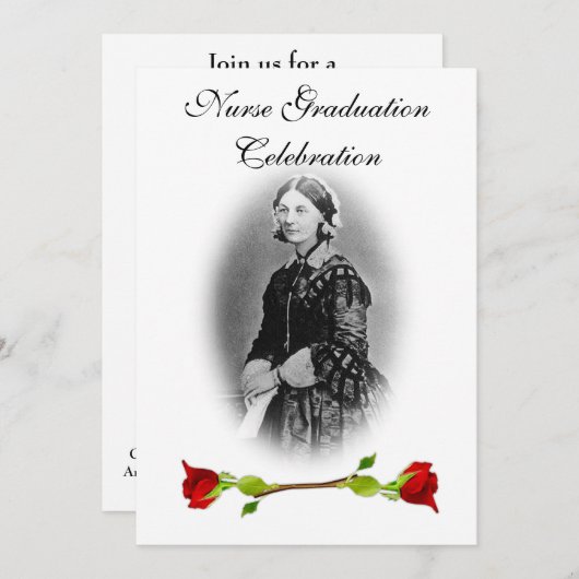 Nurse Afstuderen Celebration-Florence Nightingale Kaart (Voorkant / Achterkant)