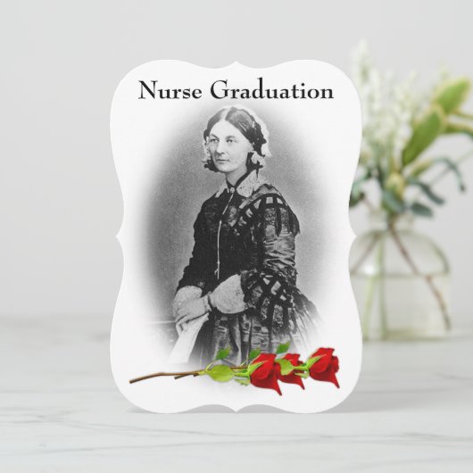 Nurse Afstuderen Celebration-Florence Nightingale Kaart (Staand voorkant)