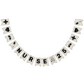 Nurse Afstuderen Celebration Party 2025 Burlap Vlaggetjes (Alle)