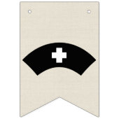 Nurse Afstuderen Celebration Party 2025 Burlap Vlaggetjes (Derde vlag)