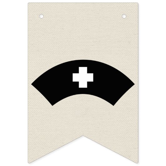 Nurse Afstuderen Celebration Party 2025 Burlap Vlaggetjes (Derde vlag)