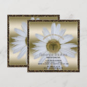 Nurse Afstuderen | Daisy Gold Pinning Ceremonie Kaart (Voorkant / Achterkant)