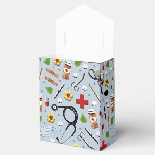 Nurse Afstuderen Favor Box Bedankdoosjes (Geopend)