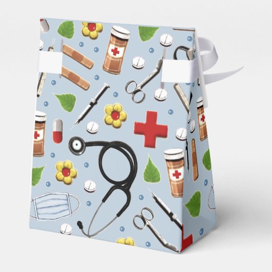 Nurse Afstuderen Favor Box Bedankdoosjes (Achterkant)