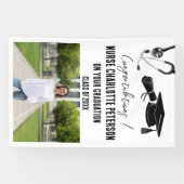 Nurse Afstuderen Foto Spandoek (Horizontaal)