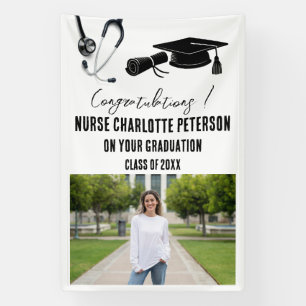 Nurse Afstuderen Foto Spandoek