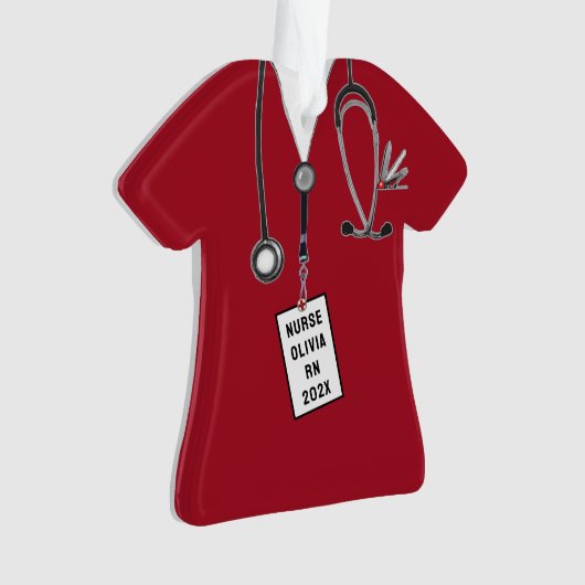 Nurse Afstuderen Gift 2025 Ornament (voorkant)