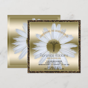 Nurse Afstuderen   Gold Daisy Pinning Ceremonie Kaart