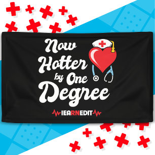 Nurse Afstuderen I verdiend in ingeschreven verple Spandoek