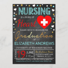 Nurse Afstuderen Invitation Werk van het hart Kaart