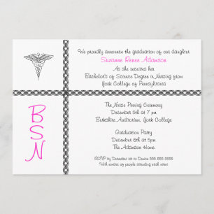 Nurse Afstuderen Invite BSN LPN  Kaart