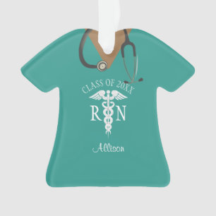 Nurse Afstuderen Medical Scrub Top Keepasenaam Ornament