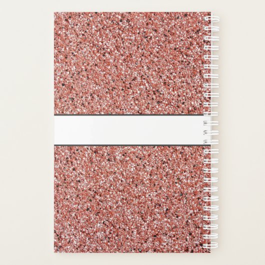 Nurse Afstuderen Medische roze Glitter Naam Planner (Achterkant)
