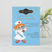 Nurse Afstuderen Pinning Ceremony Nursing School Kaart (Staand voorkant)