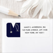 Nurse Afstuderen Return Address Labels (Insitu)