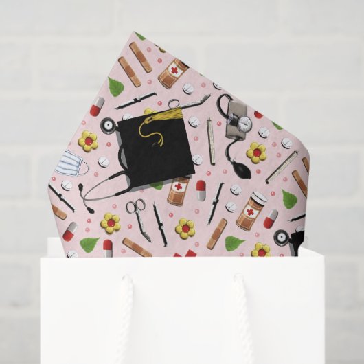 Nurse Afstuderen Tissuepapier (Cadeauzakje)