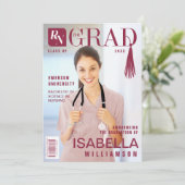 Nurse Afstuderen urse fototijdschrift Aankondiging (Staand voorkant)