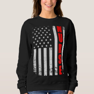 Nurse Amerikaanse vlag Patriotic Usa Stethoscoop-b Trui