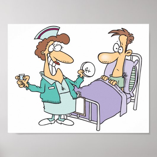 Nurse And Patient Poster (Voorkant)