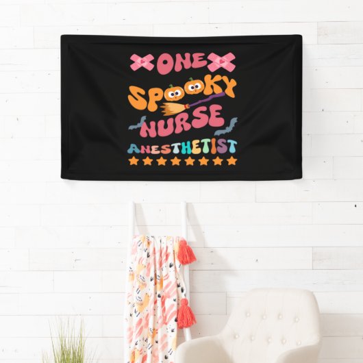 Nurse Anesthetist - Een spookachtige Nurse Anesthe Spandoek (Insitu)