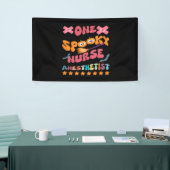 Nurse Anesthetist - Een spookachtige Nurse Anesthe Spandoek (Beurs)