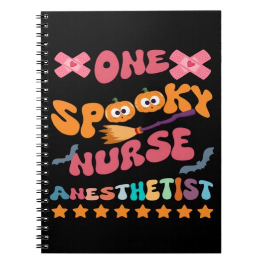 Nurse Anesthetist - One Spooky Nurse Anesthetist - Notitieboek (Voorkant)