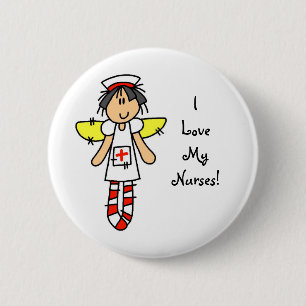 Nurse Angel Ronde Button 5,7 Cm