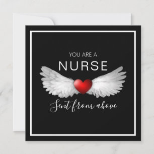 Nurse Angel Wings Heart Hartelijk dank