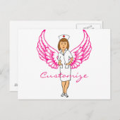 Nurse Angel Wings Thunder_Cove Briefkaart (Voorkant / Achterkant)