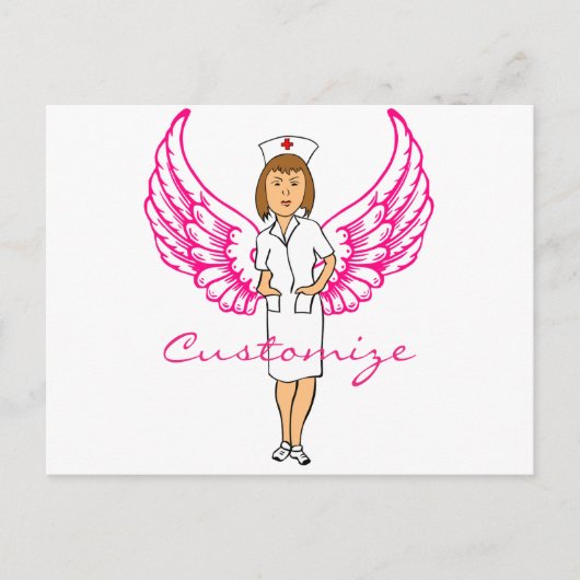 Nurse Angel Wings Thunder_Cove Briefkaart (Voorkant)