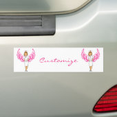 Nurse Angel Wings Thunder_Cove Bumpersticker (Op auto)
