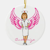 Nurse Angel Wings Thunder_Cove Keramisch Ornament (Voorkant)