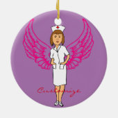 Nurse Angel Wings Thunder_Cove Keramisch Ornament (Achterkant)