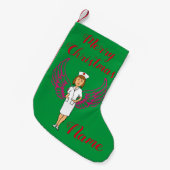 Nurse Angel Wings Thunder_Cove Kleine Kerstsok (Voorkant (Hangend))