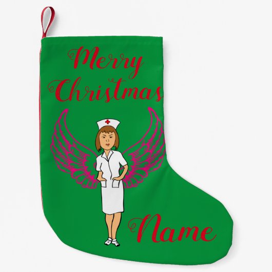 Nurse Angel Wings Thunder_Cove Kleine Kerstsok (Voorkant)