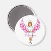 Nurse Angel Wings Thunder_Cove Magneet (Voorkant / Achterkant)