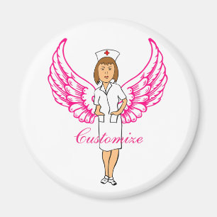 Nurse Angel Wings Thunder_Cove Magneet
