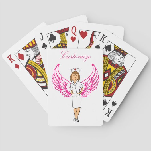 Nurse Angel Wings Thunder_Cove Pokerkaarten (Achterkant)