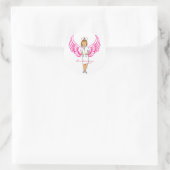 Nurse Angel Wings Thunder_Cove Ronde Sticker (Tas)