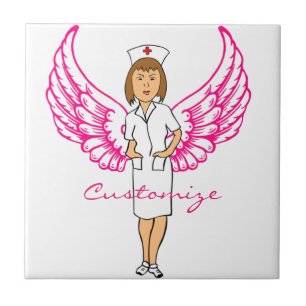 Nurse Angel Wings Thunder_Cove Tegeltje