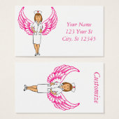 Nurse Angel Wings Thunder_Cove Visitekaartje (Voorkant /achterkant)