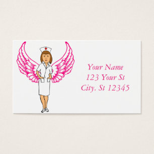 Nurse Angel Wings Thunder_Cove Visitekaartje