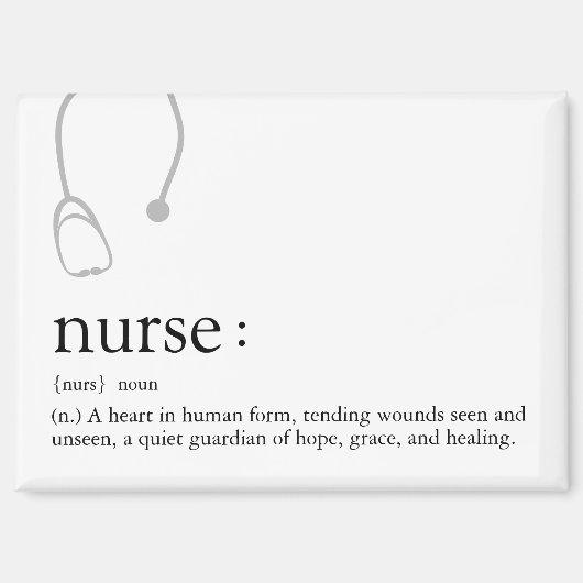 Nurse Appreciation Definition Magneet (Voorkant)