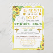 Nurse Appreciation Luncheon Invitation Kaart (Voorkant / Achterkant)